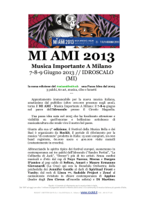 MI AMI 2013 Musica Importante A Milano 7-8