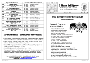 Agenda Settimanale Intenzioni delle Sante Messe 26 DOM Corpus