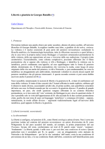 Libertà e giustizia nel pensiero di Georges Bataille