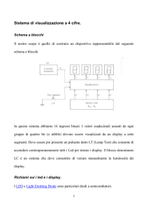 Sistema di visualizzazione a 4 cifre