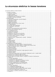 La sicurezza elettrica in bassa tensione