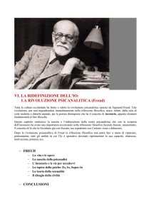 la rivoluzione psicanalitica (Freud)