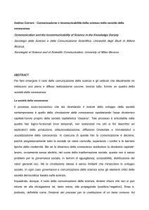 Andrea Cerroni - Comunicazione e incomunicabilità della scienza