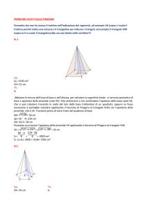 PROBLEMI SVOLTI SULLA PIRAMIDE