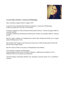 Carretti Giulia, Ortottista e Assistente di Oftalmologia