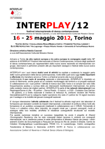 INTERPLAY/12 festival internazionale di danza contemporanea con