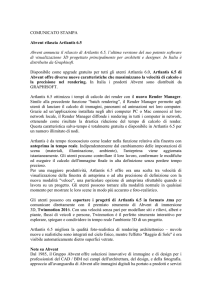 COMUNICATO STAMPA Abvent rilascia Artlantis 6.5 Abvent
