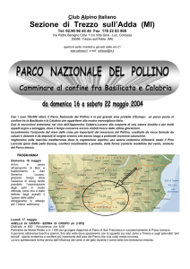 Trekking nel PARCO NAZIONALE DEL POLLINO dal 16 al 22