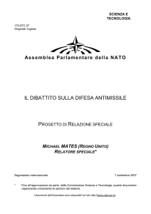 V. la NATO e la difesa antimissile