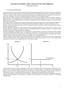 Analisi economica del concetto di concorrenza