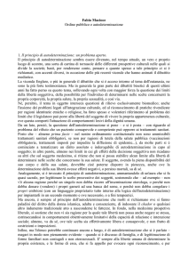 Ordine pubblico e autodeterminazione - F. Macioce