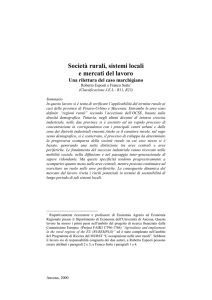 3. L`evoluzione del mercato del lavoro