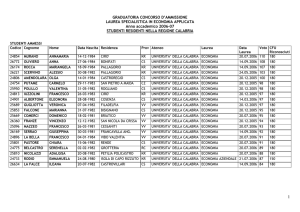 graduatoria definitiva laurea specialistica in economia applicata