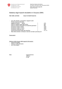 Statistica degli impianti idroelettrici in Svizzera (SIMI).