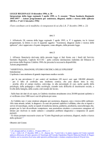 38/96 - Consiglio regionale della Calabria
