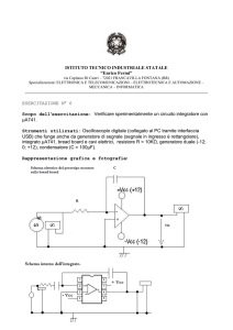 Verificare un circuito integratore.