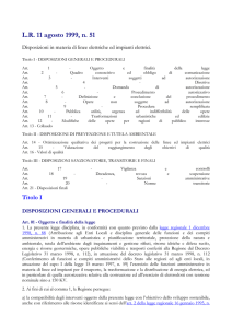 LR 11 agosto 1999, n. 51
