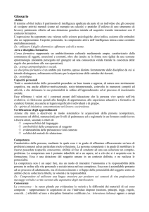 glossario - Istituto Cavazzi Sorbelli
