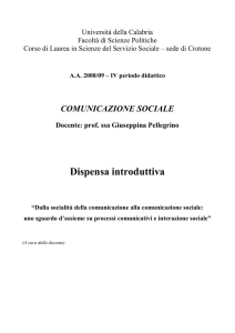 Università della Calabria - Dipartimento di Scienze Politiche e Sociali