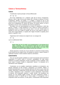 Calore e Termochimica - Università degli Studi dell`Insubria