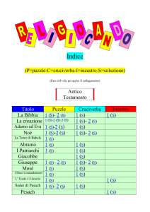 Indice (P=puzzle-C=cruciverba-I=incastro