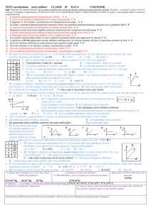 TEST moti rettilinei CLASSE DATA COGNOME