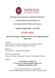 Roma 14 luglio ore 15 - Associazione Italiana dei Costituzionalisti