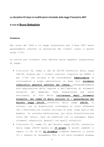 Appunti ICI 2007 - Bruno Battagliola