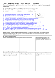 Considera la seguente figura e scrivi di fianco a ogni