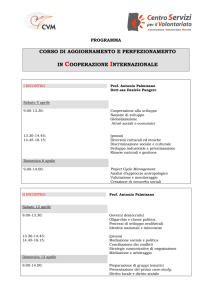 Programma del corso - Consorzio Parsifal