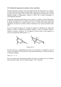 Trigonometria ordinaria, sferica e iperbolica