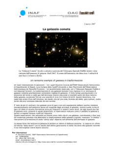 comunicato stampa data - Osservatorio Astronomico di Capodimonte