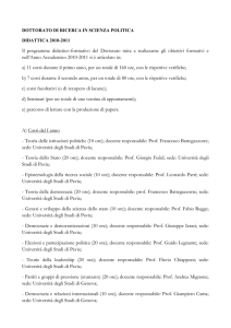 Programma dettagliato - Università degli studi di Pavia