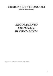 regolamento di contabilita