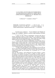 [Articoli] IL CASO.it 3 giugno 2013 La clausola statutaria sui pareri