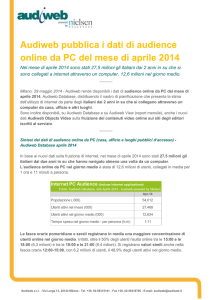 Scarica la sintesi dei dati Audiweb di aprile 2014 ()