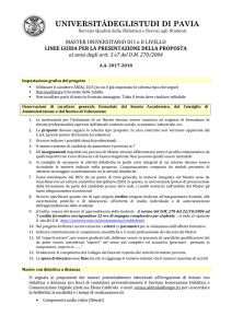 schema  - Università degli studi di Pavia