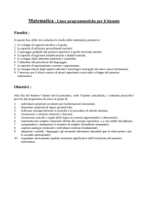 Indicatori per la valutazione delle prove scritte di matematica