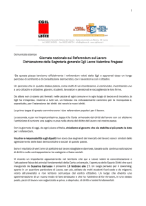 ComSt Cgil Lecce Referendum sul Lavoro Cgil 110217