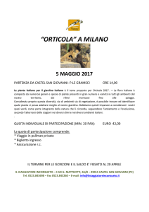 “orticola” a milano 5 maggio 2017