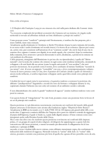 Helen Alford e Francesco Compagnoni Etica civile ed impresa 1. Il