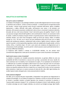 malattia di huntington - Provincia di Pesaro e Urbino