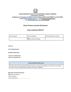 Matematica (Programmazione iniziale)