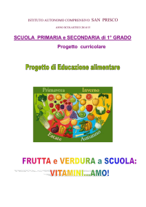 frutta e verdure nelle scuole "vitamini...amo"