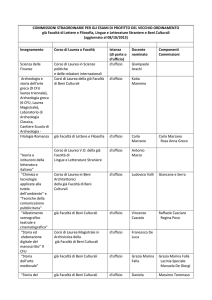 COMMISSIONI STRAORDINARIE PER GLI ESAMI DI PROFITTO