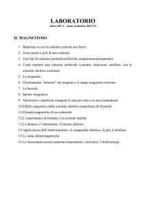 il magnetismo - Istituto San Giuseppe Lugo