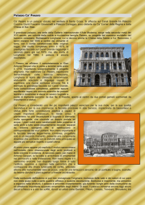 Palazzo Ca` Pesaro Ca` Pesaro è un palazzo ubicato nel sestiere di