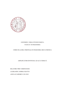Nel nostro caso tratteremo gli amplificatori di potenza ad alta