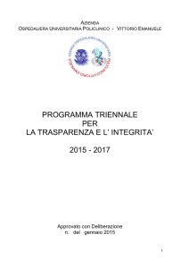 testo - Azienda Ospedaliero - Universitaria "Policlinico