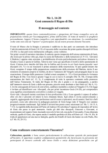 Lettura popolare di Mc 1, 14-20